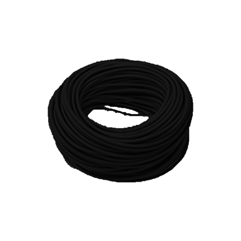 Трос ПВХ черный 6 мм