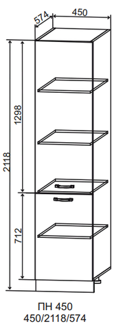Кухня Манго пенал 450