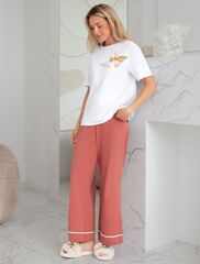 Футболка с принтом свободная эластичная из премиального хлопка  D49.136 (130673)