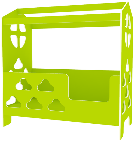 Кровать КарИВи Домик Облачко Лайм