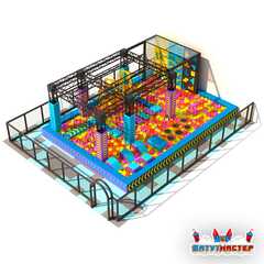 Активити ниндзя парк «Энергия движения», 9,9×7×3,5 м