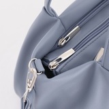 Сумка Саломея 334 гладкий серо-голубой