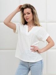 Блузка Дис Виотекс МОЛОЧНЫЙ