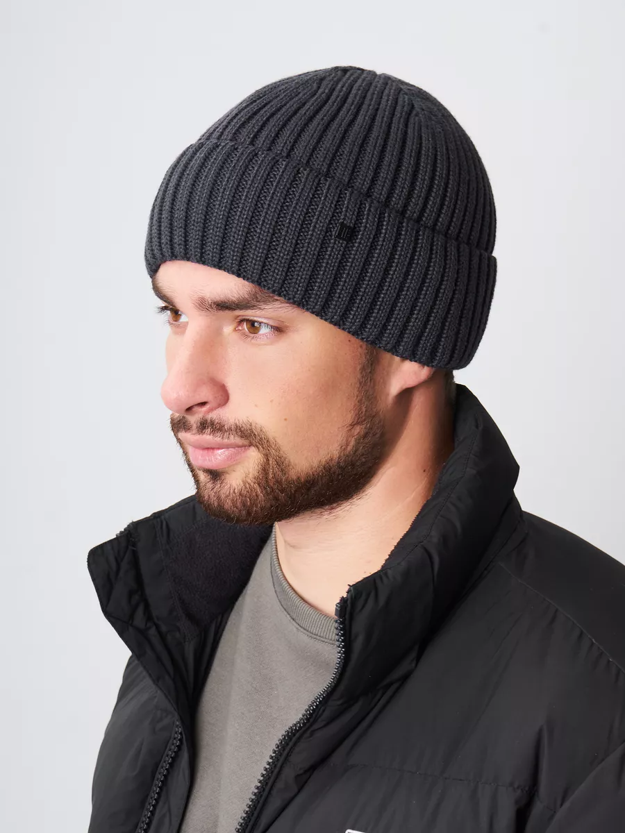 Шапка бини зимняя весенняя с флисом