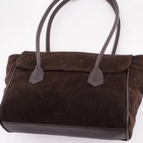 Сумка Саломея 2027 эко-замша кофе