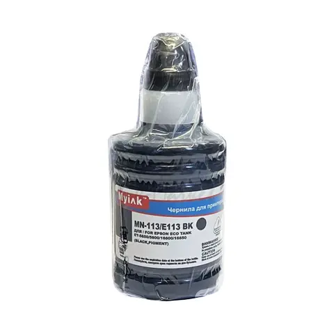 Чернила для EPSON EcoTank 113 (T06B140) ET-5850, 5800, 16600, 16650 (140мл, black,Pigment) MyInk