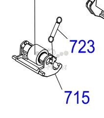 Пружина растяжения Epson 1756405 Extension Spring 1.58 используется с тормозным роликом Retard Roller