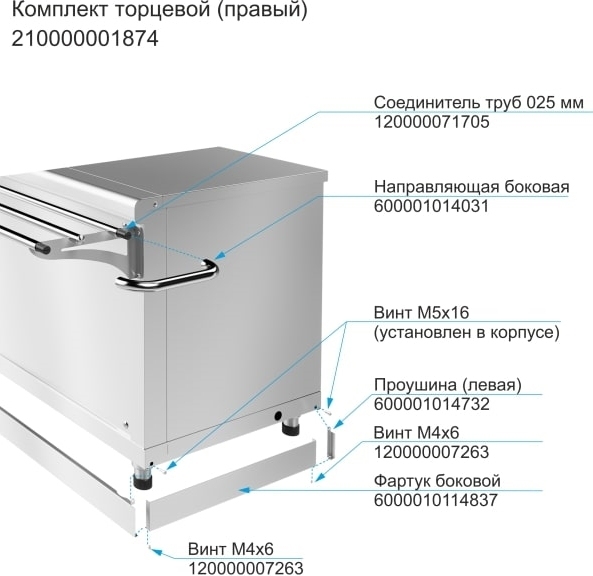 Комплект торцевой ABAT правый