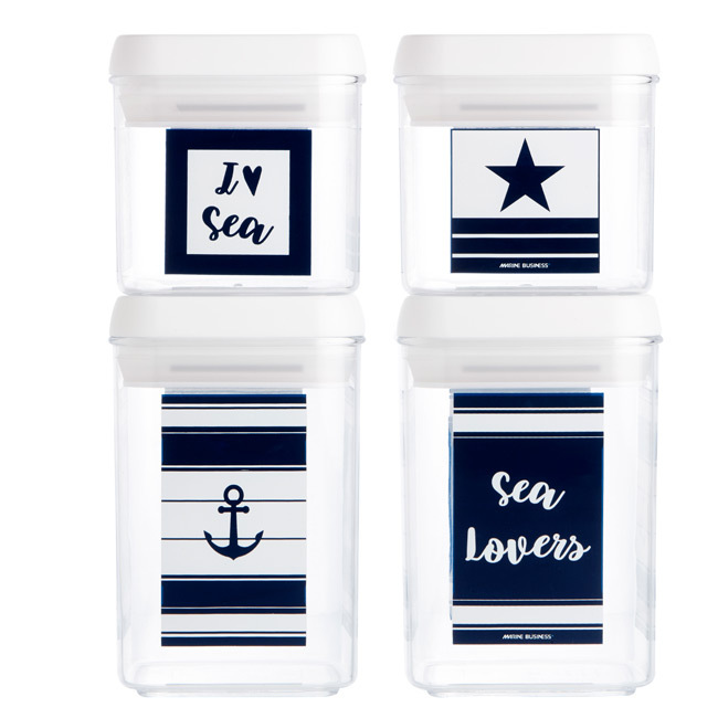 Canister set sea lovers, 4 pc Marine Business