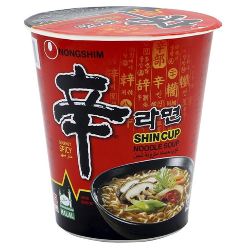 Лапша рамен cо вкусом грибов, острая Nongshim, 68 гр