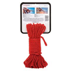 Красная мягкая веревка для бондажа BDSM Rope 32.75 - 10 м. - 