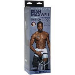 Коричневый фаллоимитатор-реалистик Signature Cocks Isiah Maxwell со съемной присоской - 26 см. - 