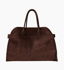 Сумка The Row Soft Margaux 15 Bag in Suede "Mocha"