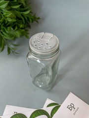 Баночки стеклянные с бамбуковой крышкой, бутылочки, 120 мл, 11*4,3 см, набор 3 шт.