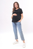 Футболка для беременных и кормящих 18072 черный