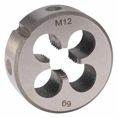 Плашка М12х1,75 DINEN22568 CrV 6g 38х14мм H-Tools 210120HT