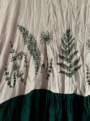 Утро в лесу. Платье льняное с вышивкой 