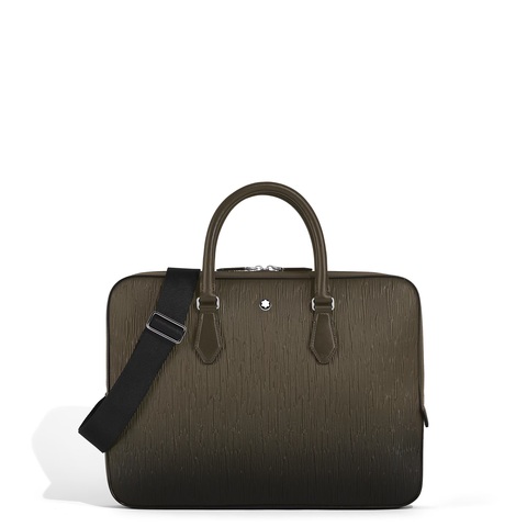 Тонкий портфель из кожи Corteccia Sfumato