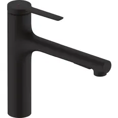 Смеситель для кухни 160, вытяжной излив, черный Hansgrohe Zesis M33 74801670