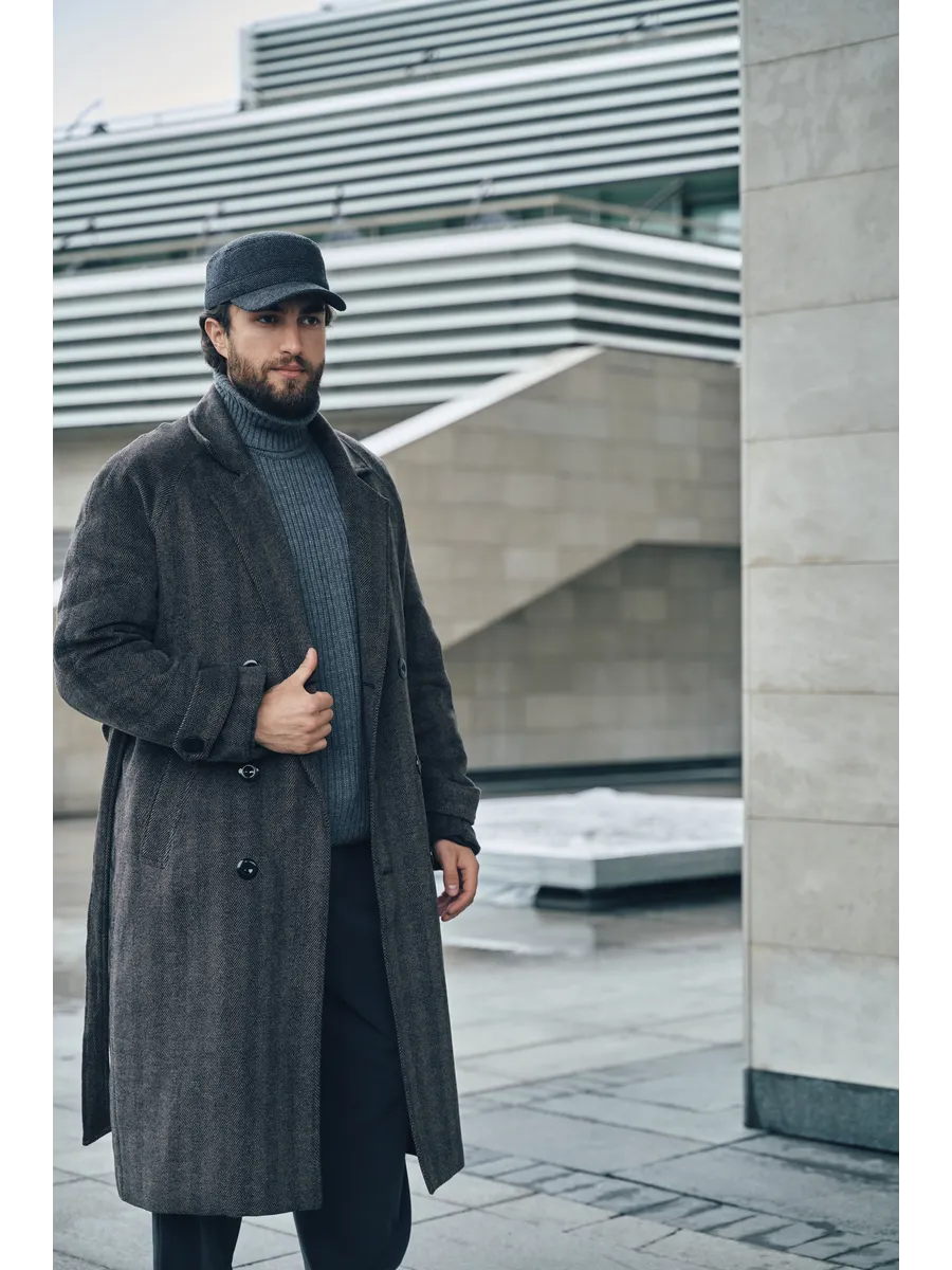 Кепка немка утепленная с ушками драповая