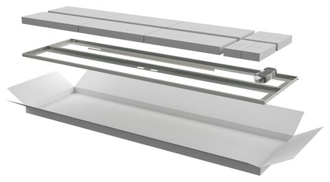 ITK Дверь перфор. двустворч. для шкафа LINEA N 38U 600мм сер