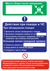 Гостиницы, отели, хостелы, базы отдыха. Памятка место сбора и эвакуация (в электронном виде PDF)