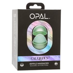 Зеленый вибромассажер Opal Ripple Massager - 