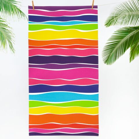 Полотенце пляжное вафельное Спектр