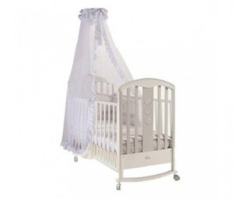 Кровать Feretti Elegance Dondolo серебристая