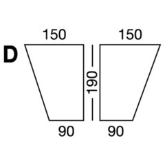 Elastic sheet / model D / white