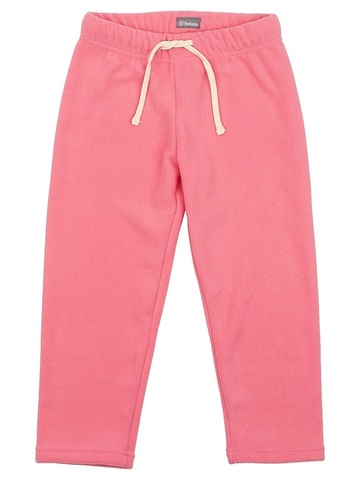 Розовый флисовые брюки на резинке