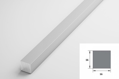 Штанга квадратная Лука 16*16 ШКв 16.2000.501л серебро