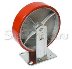 Большегрузная неповоротная колесная опора FCp 125 (полиуретан)