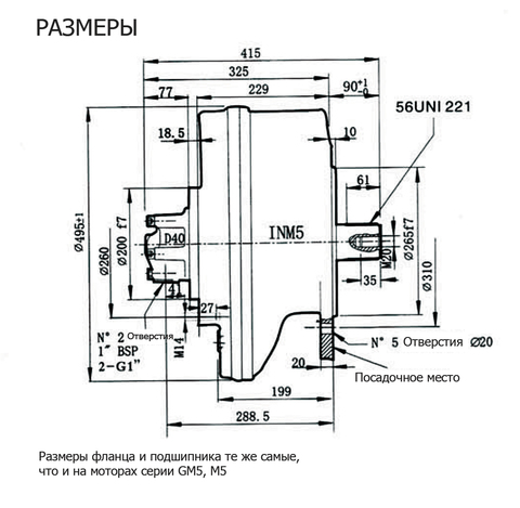 Гидромотор INM5-1450