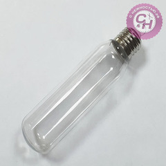 Лампочка удлиненная прозрачная, пластиковая, 15*4 см, 1 шт.