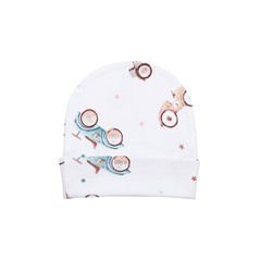 Шапочка с отворотом Машинки