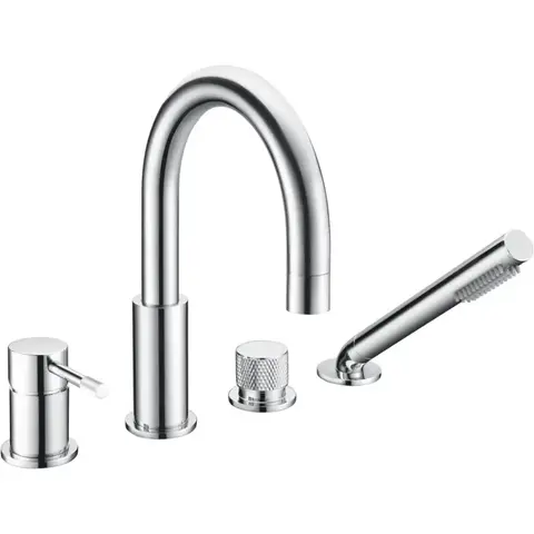 Boheme 460-CR Смеситель врезной на борт ванны, цвет: хром