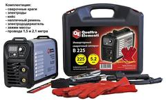 Аппарат электродной сварки, инвертор QUATTRO ELEMENTI B 225 (225 А, ПВ 80%, до 5.2 мм, 5.5 кг, Дисплей, TIG-Lift, от 160В, КЕЙС) (Арт. 641-114)