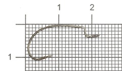Крючки офсетные LUCKY JOHN Predator LJH355 №8
