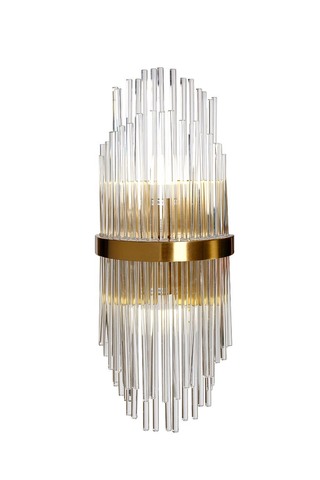 Бра настенное для спальни 55x22см Garda Decor со стеклянным декором