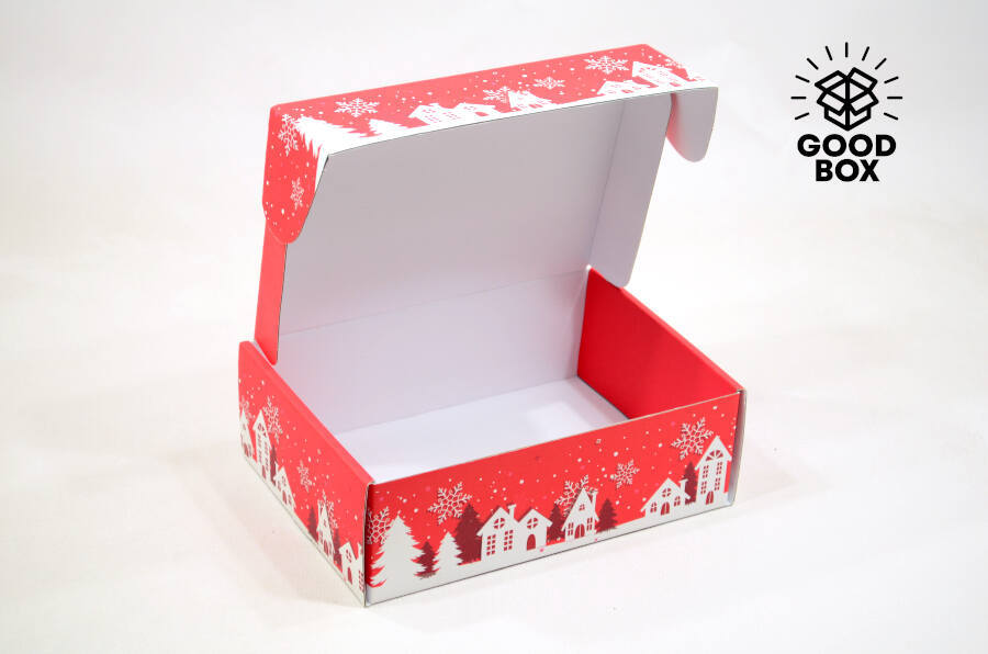 Коробка для новогоднего подарка конфеты
