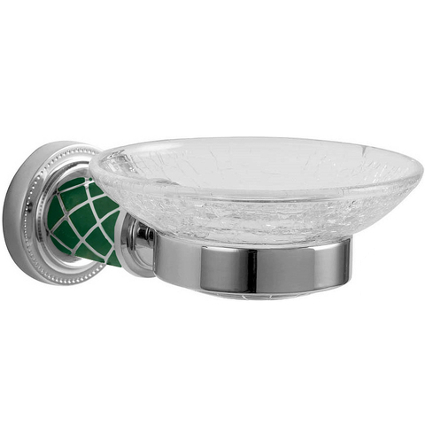 Boheme 10903-GR-CR Мыльница MURANO CHROME (бирюзовое)_Комплект