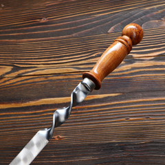 Шампур для люля-кебаб 20мм с деревянной ручкой, 45см