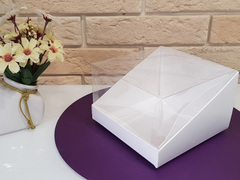 Коробочка с панорамным окном под бенто 131*131*85