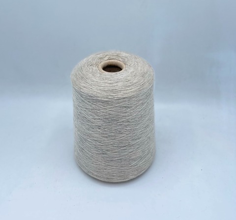 Бобинная пряжа (пр.Италия),1500м/100гр, 80%шерсть, 20%полиамид, цвет-Серо-бежевый меланж, арт.31487