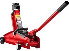 STAYER R-28 RED FORCE, 2 т, 130 - 350 мм, подкатной домкрат для легковых а/м, Professional (43153-2)