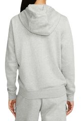 Женская теннисная толстовка Nike Sportswear Club Fleece Full Zip Hoodie - dark grey heather/white