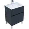 Aquanet 277547 Тумба Алвита new 60 напольная 1 ящ., 2 дв. цв.антрацит (277547)