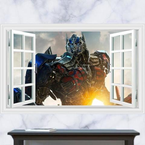 Трансформеры 3D наклейка Оптимус Прайм — Transformer Optimus Prime
