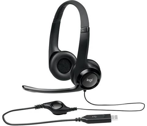 Гарнитура Logitech H390 Headset USB. 981-000406/981-000803